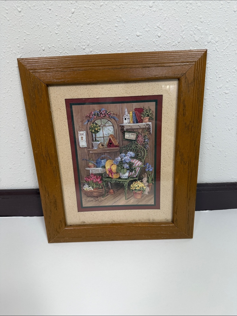Vintage Home Interiors Garden Print Wall Art Framed Cottagecore Floral Decor USA - Picture 9 of 12